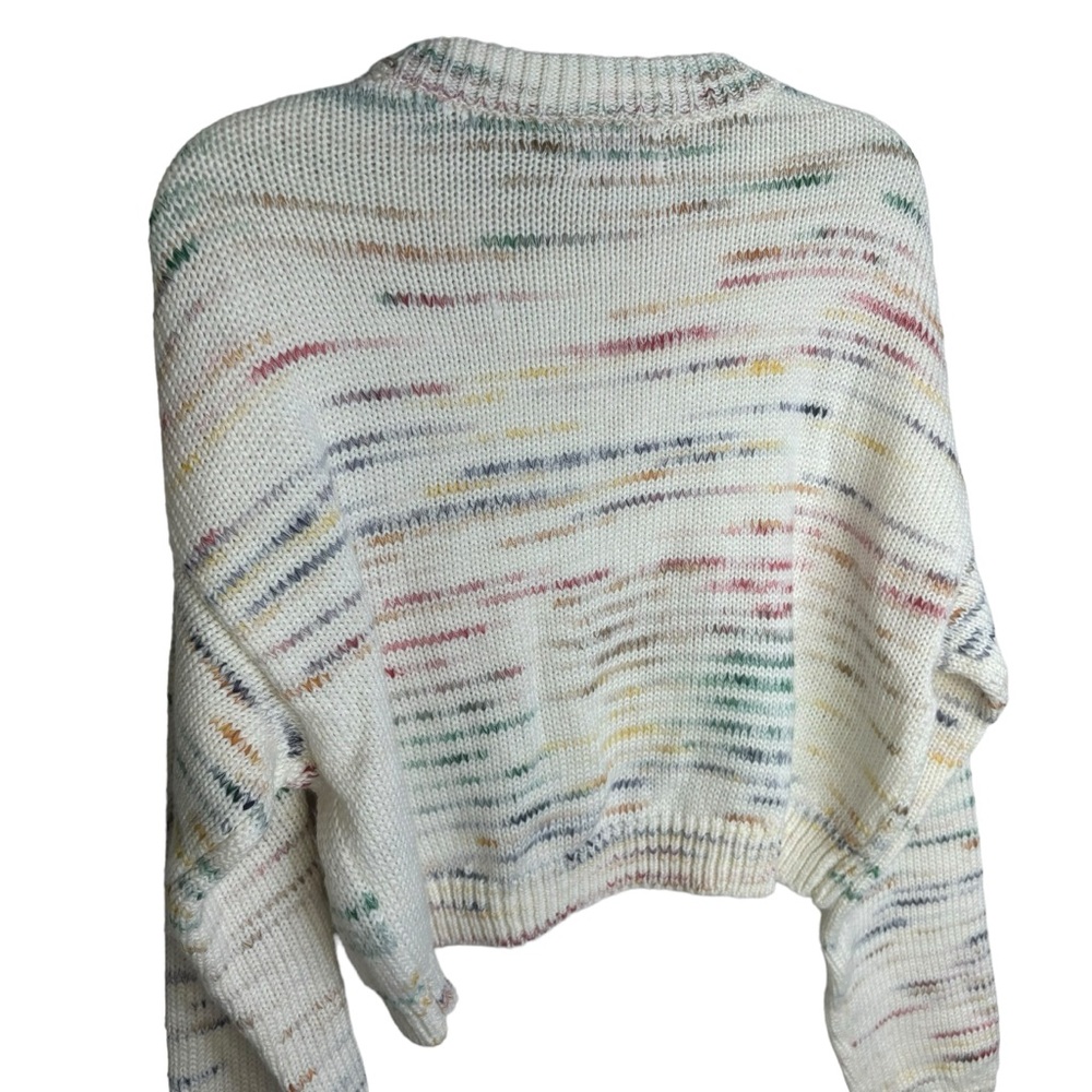 Urban Outfitters Wool Sweater, Small, Ivory Cropped, Chunky Knit - Picture 7 of 11